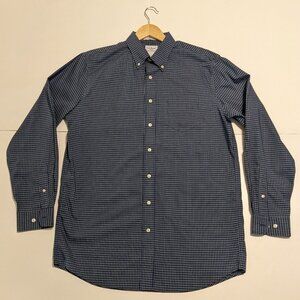 L.L.Bean Button Down Shirt Wrinkle Free Shirt Traditional Fit Medium Tall